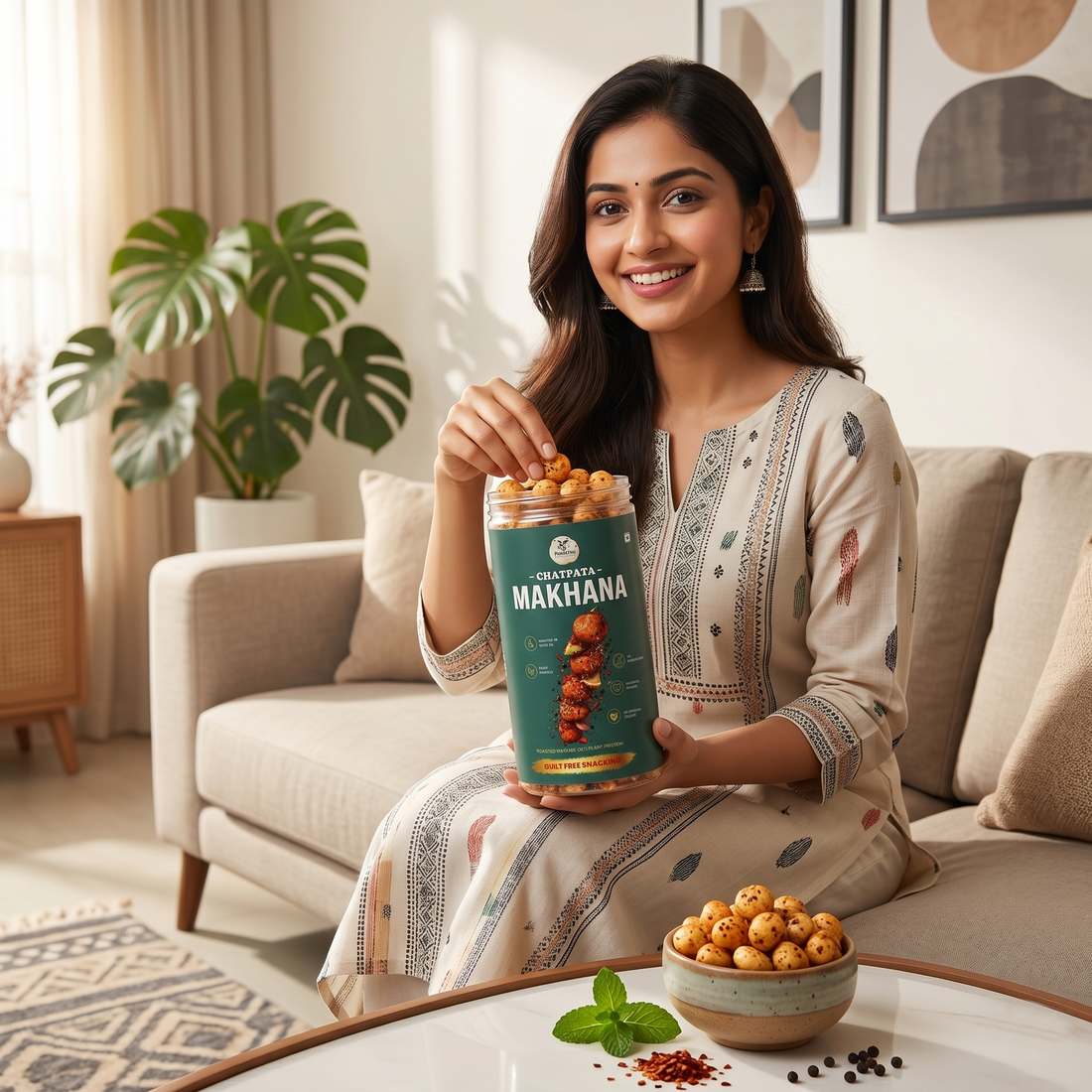 NOURIVO™ CHATPATA FLAVOURED ROASTED FOX NUTS