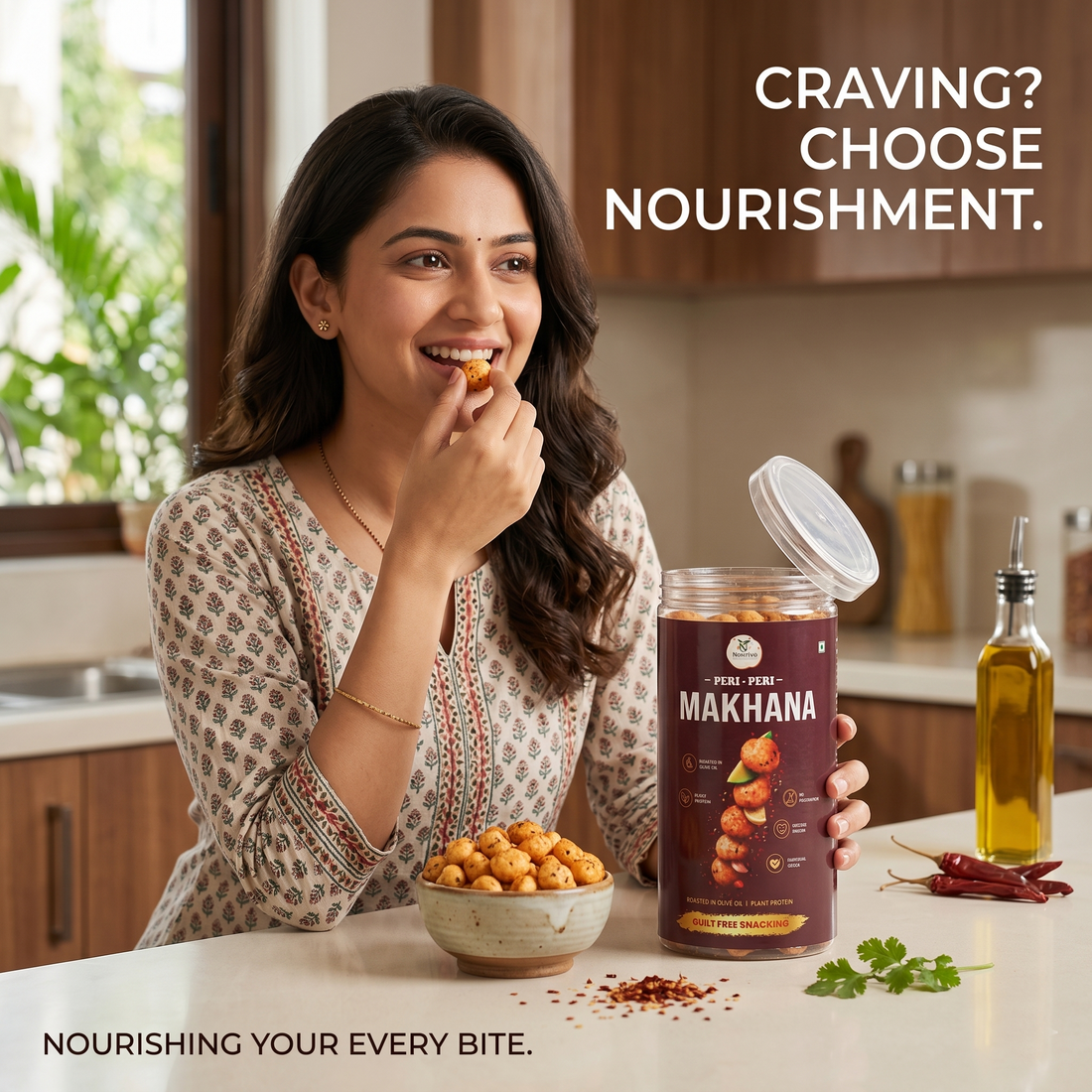 NOURIVO™ PERI PERI ROASTED MAKHANA