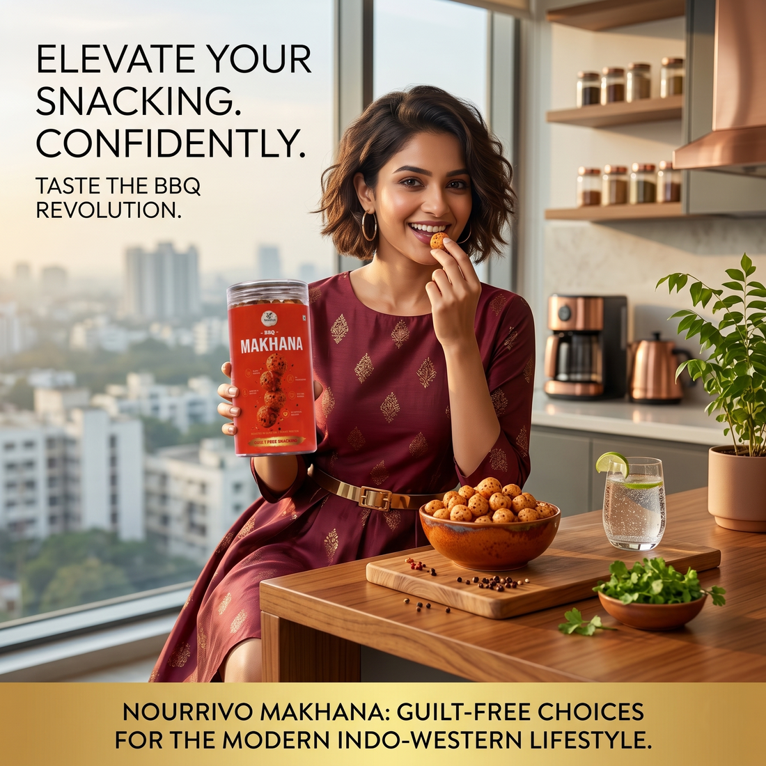 NOURIVO™ BBQ FLAVOURED ROASTED MAKHANA